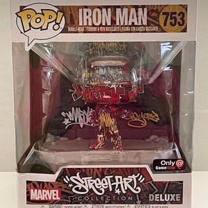 Funko Pop Street Art Iron Man Deluxe Figure #753
